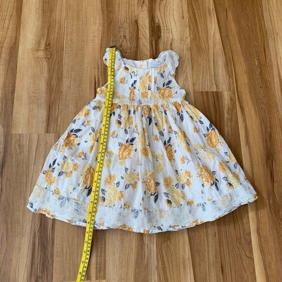 Tahari Yellow Floral Kids Dress - Picture 4 of 12